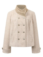 Vintage Gathered Wool Blend Jacket