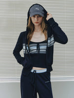 Striped Knit Three Piece Set