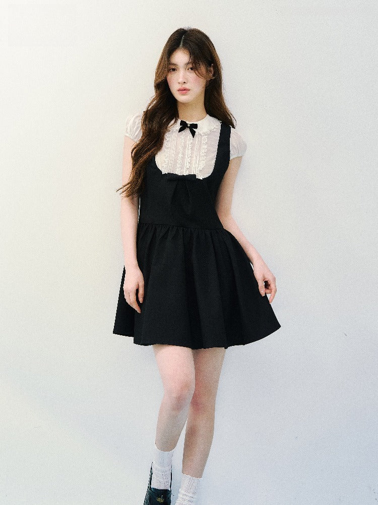 Black Doll Collar Dress