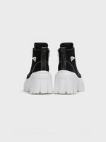 Platform Canvas Short Boots