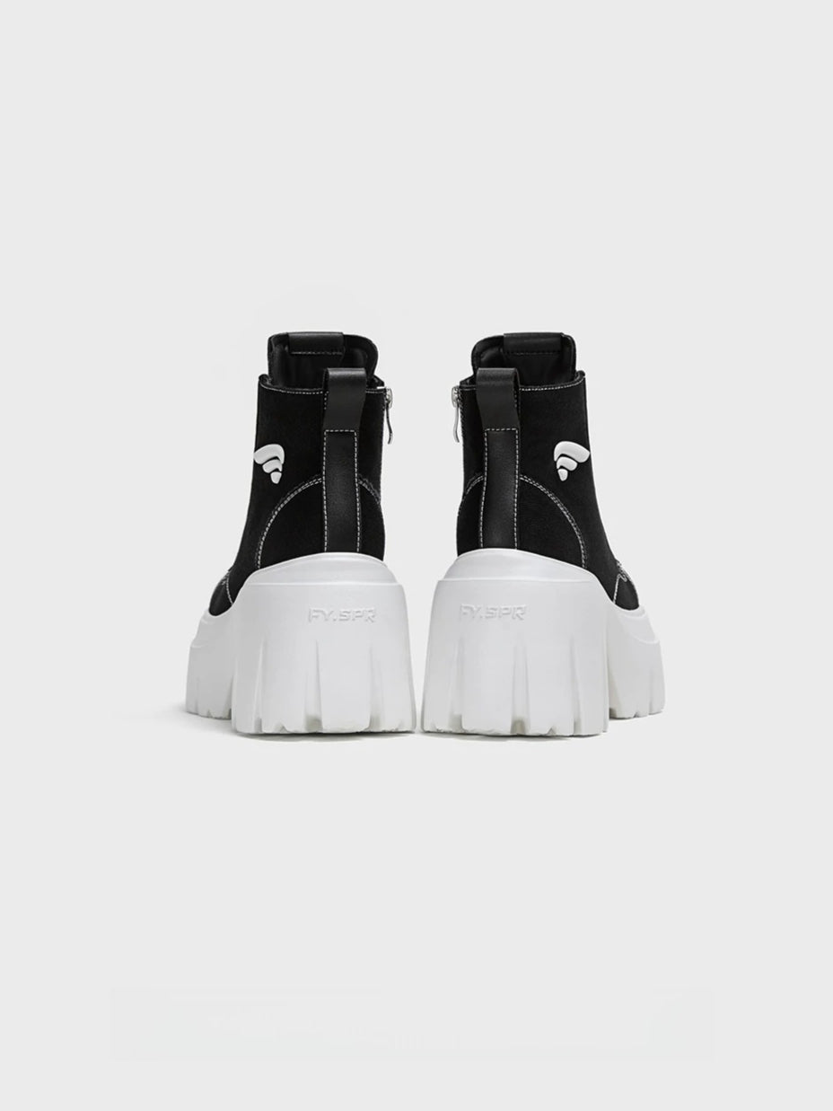 Platform Canvas Short Boots