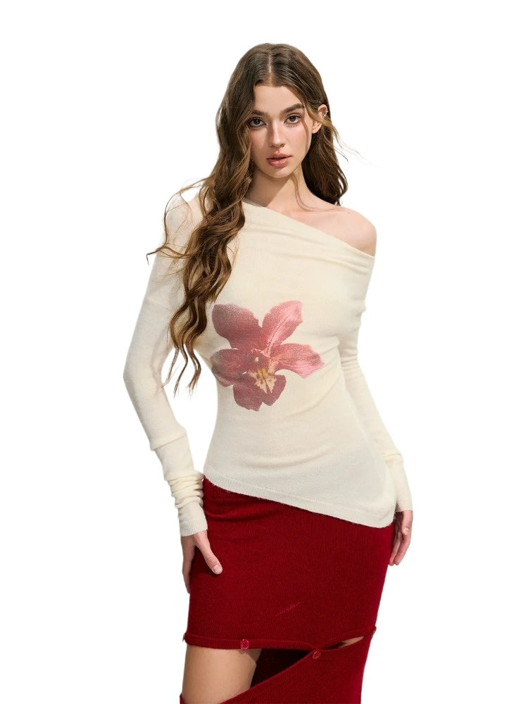 Asymmetrical Knit Top &amp; Mermaid Skirt Set