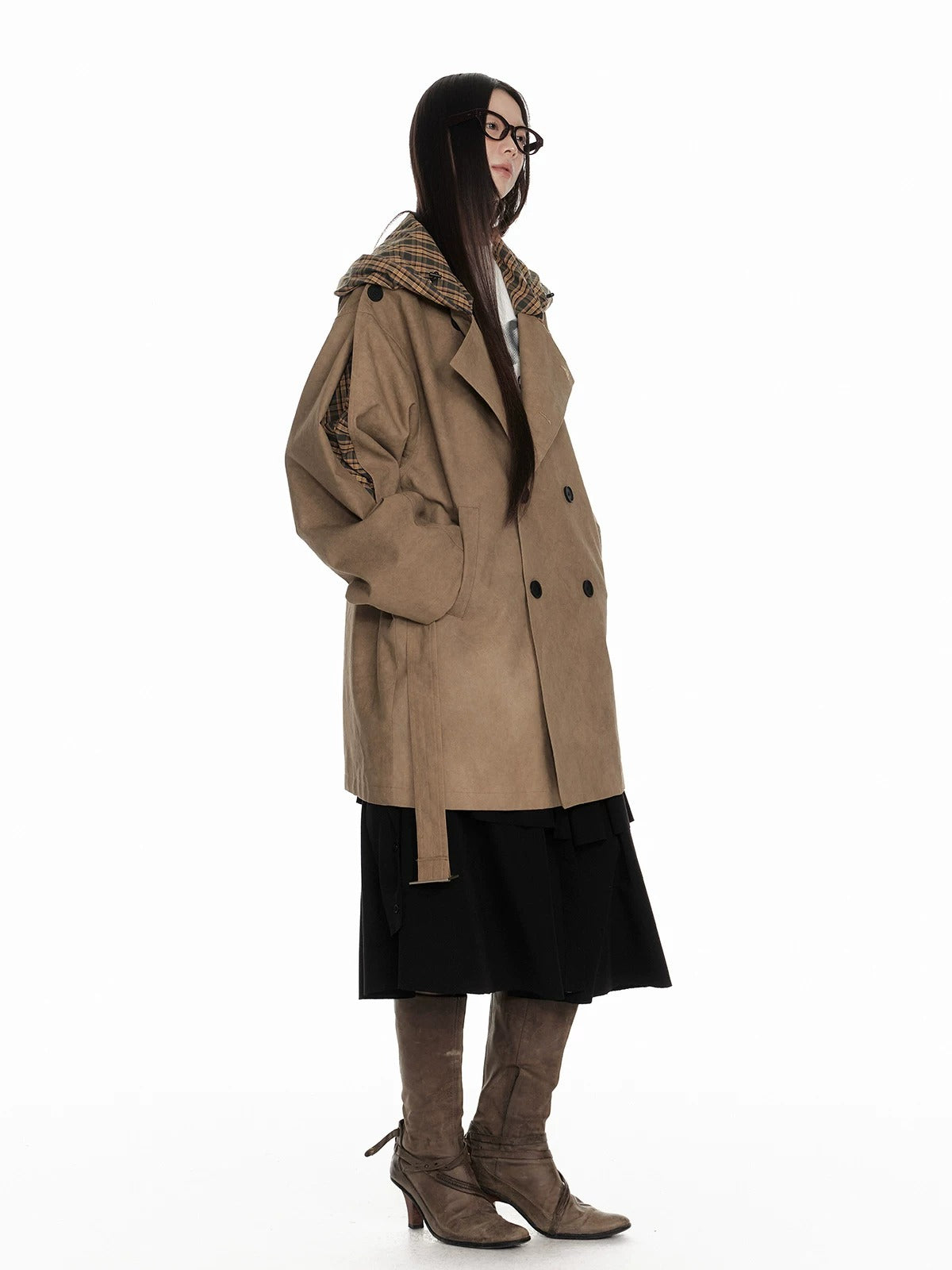Textured Hooded Utility Jacket