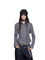 Plaid Bow Tie Shirt