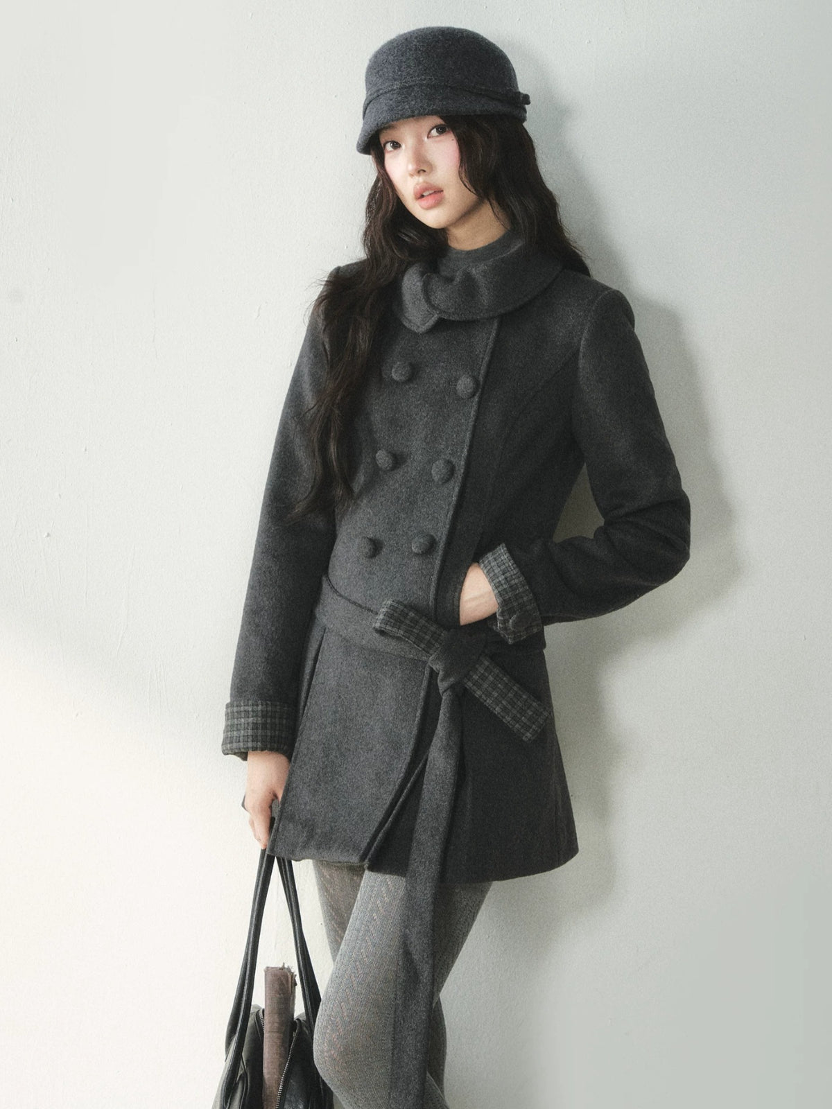 Vintage Peter Pan Collar Wool Coat