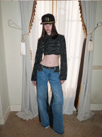 Camo Patchwork Denim Pants
