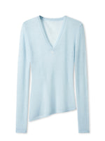 Alpaca Irregular Thin Long-sleeve Top