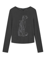 Leopard Graphic Long Sleeve Tee