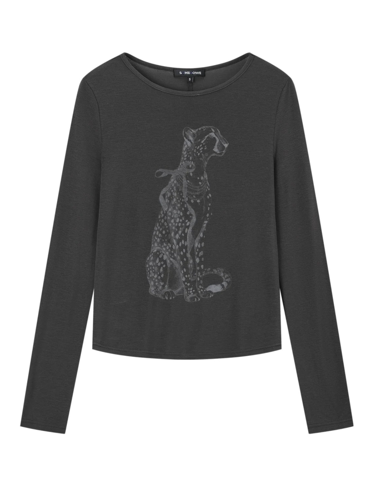 Leopard Graphic Long Sleeve Tee