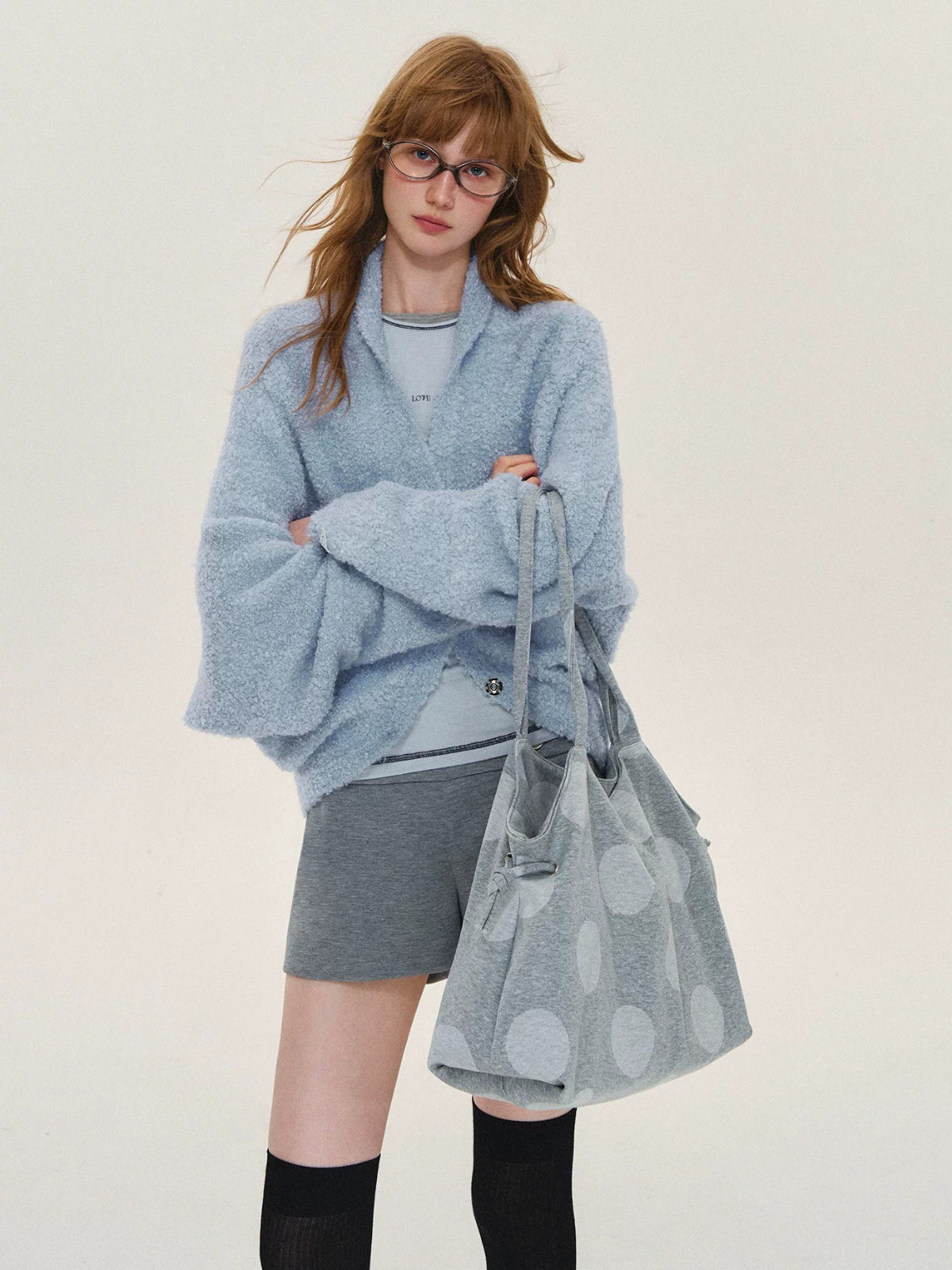 Soft Boucle Batwing Cocoon Cardigan