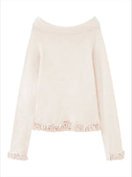 High-End Wool Off-shoulder Knit