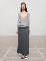 Layered Color Blocking U-Neck Halter Vest