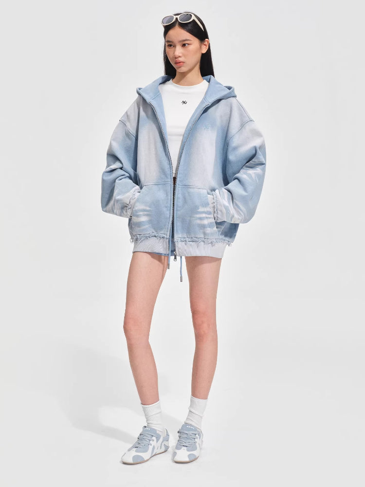 Equestrian Blue Oversized Hoodie