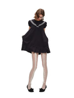 Oversized Sailor Collar Dress