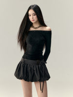 Rose Flower Waist Belt Tulle Skirt