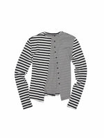 Double-Face Striped Knit 3-Piece Set