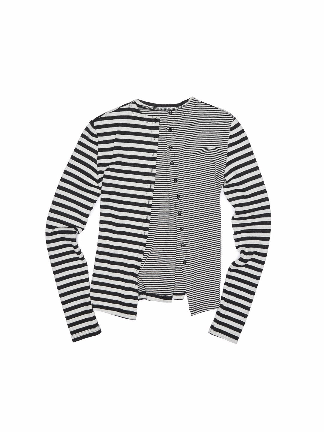 Double-Face Striped Knit 3-Piece Set