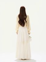 Layered Ruffle Maxi Skirt