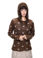 Polka Dot Mohair Hoodies
