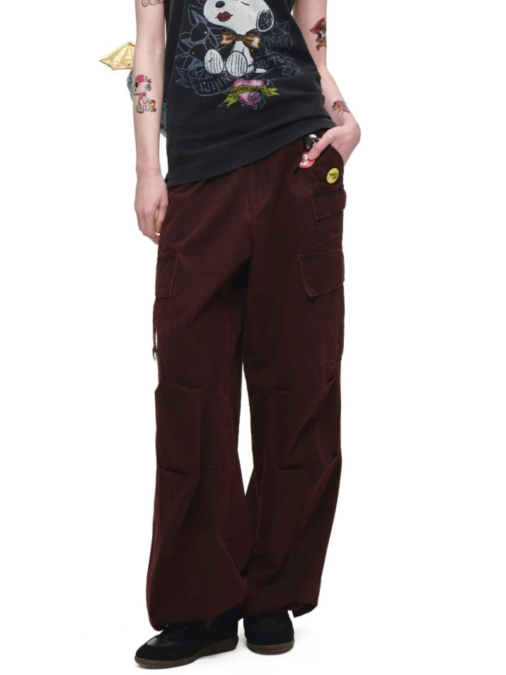 Distressed Multi-Pocket Cargo Pants
