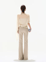 Silver Veil Asymmetrical Top
