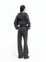 Rhinestone Cropped Hoodie