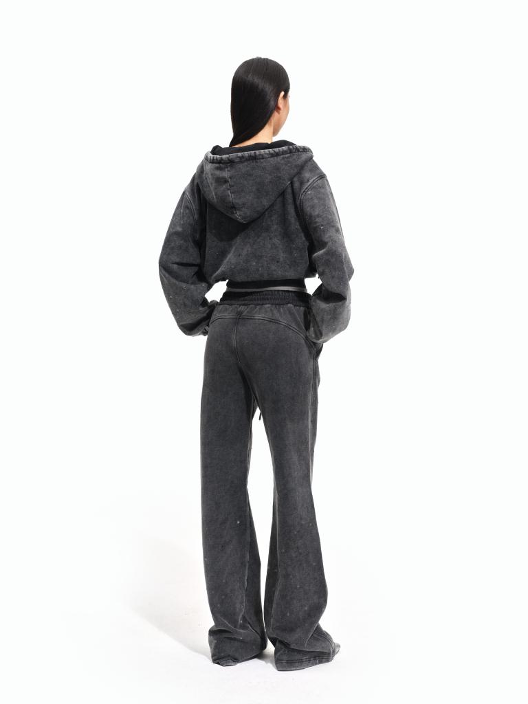 Rhinestone Cropped Hoodie