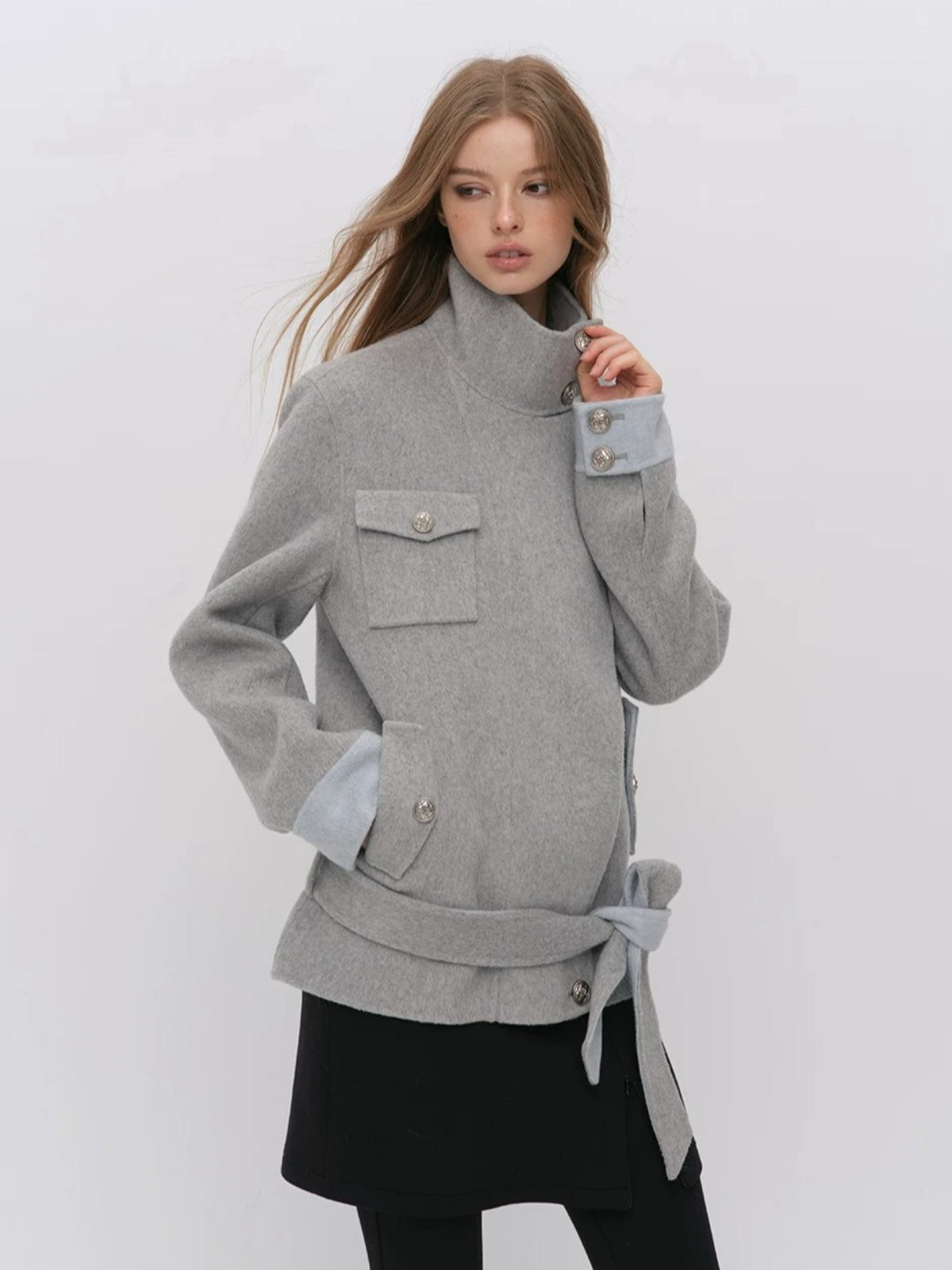 Urban Utility Wool Belted Coat