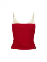 Color-Block Spliced Strap Vest