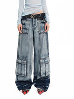 Volcano Cargo Wide-Leg Jeans