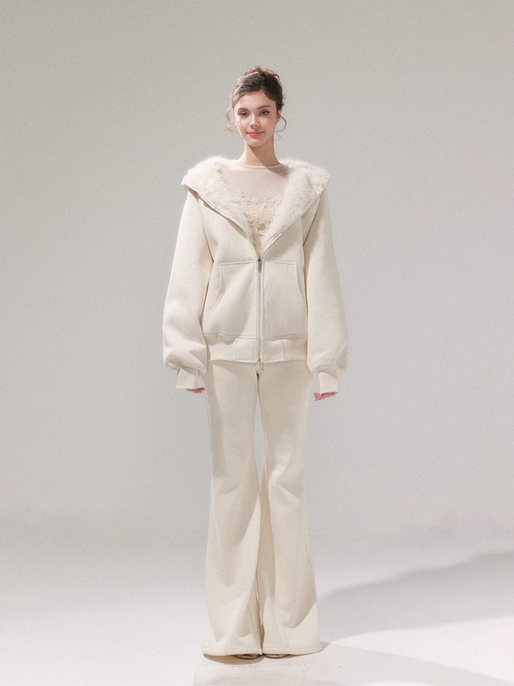 Reversible Hooded Sweatshirt &amp; Fleece Pants Set