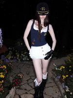 Lace Patchwork Knit Tank