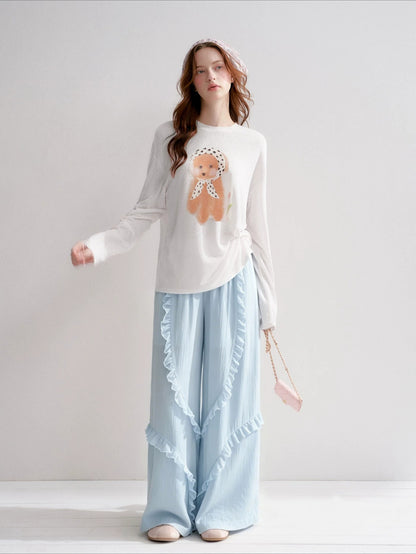 Dog Print Blouse