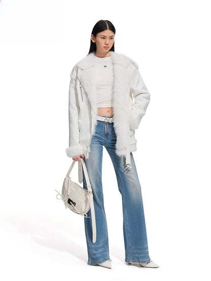 Polar Eco Faux Leather Fur Jacket