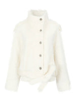 Faux Fur Belted Winter Jacket