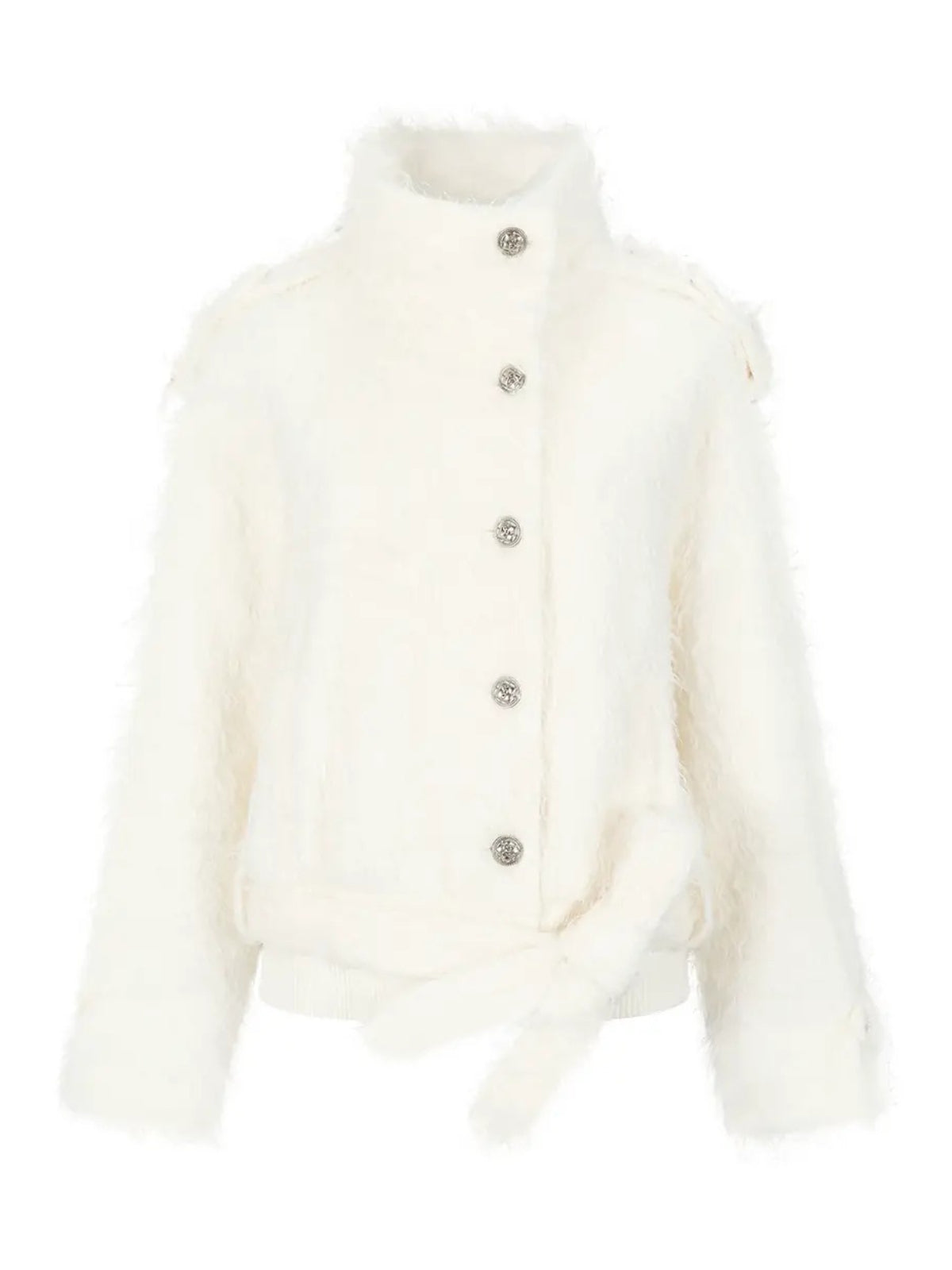 Faux Fur Belted Winter Jacket