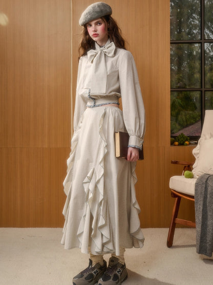 Organic Cotton Gingham Shirt Set