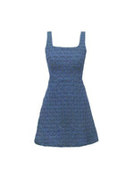 Blue Stretch Denim Slip Dress