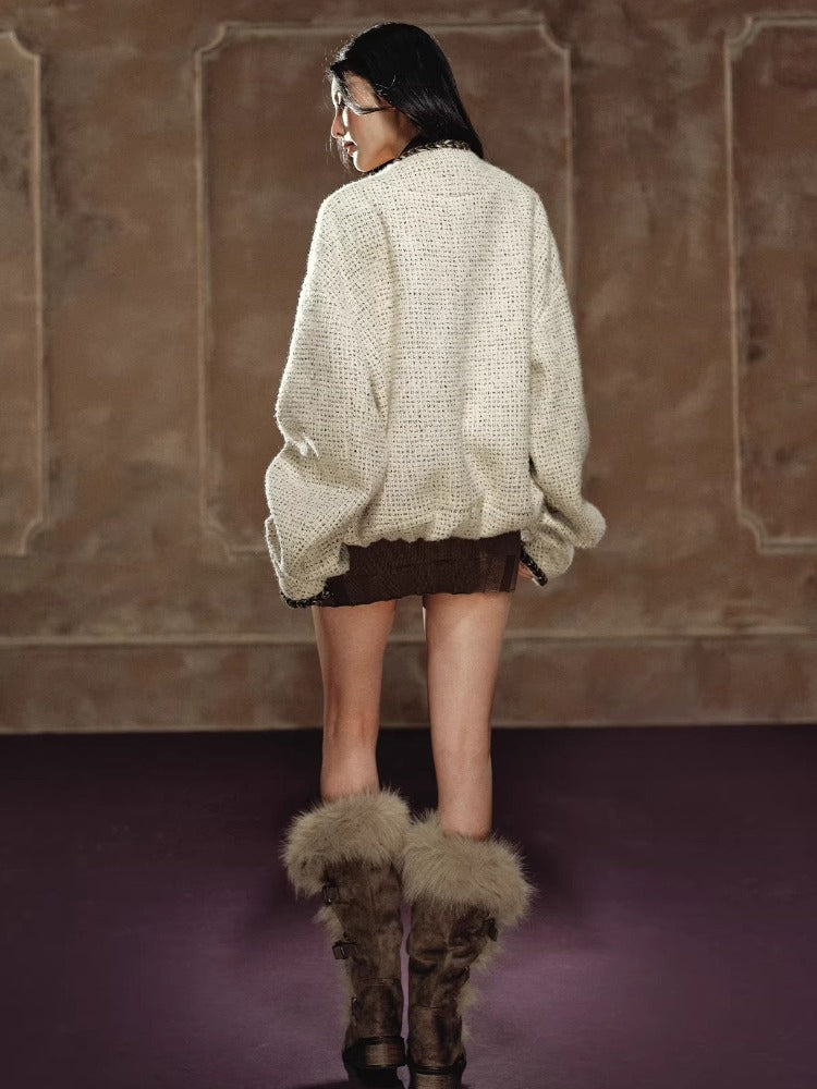 Tweed Batwing Jacket