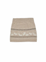 Fair Isle Jacquard Knit Cardigan & Skirt Set