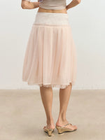 Satin A-Line Skirt