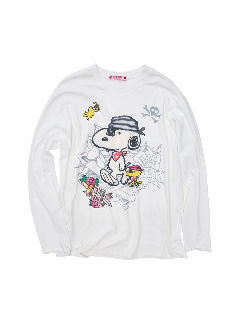 Distressed Snoopy Tee