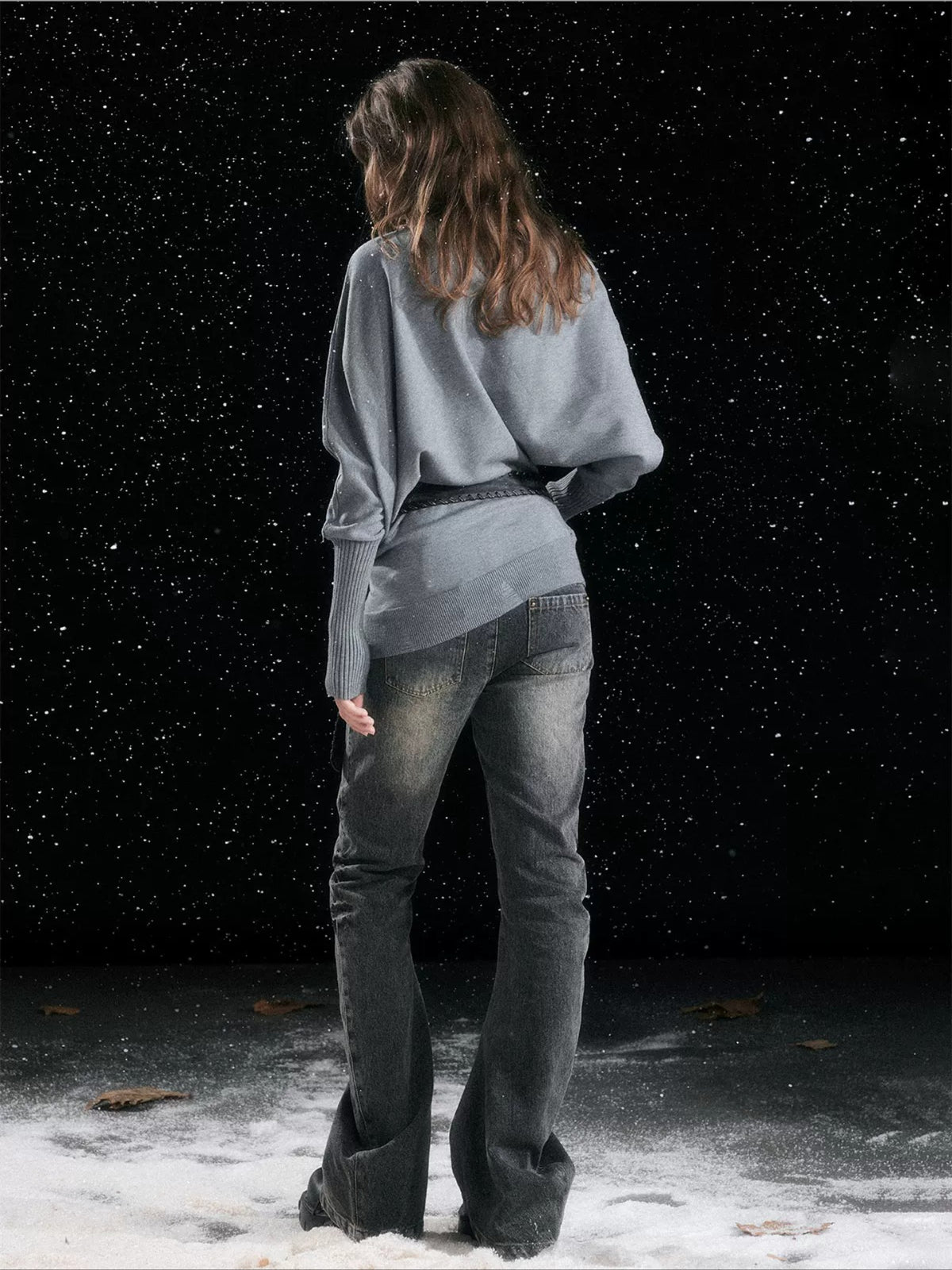 Asymmetric Chain Sweater