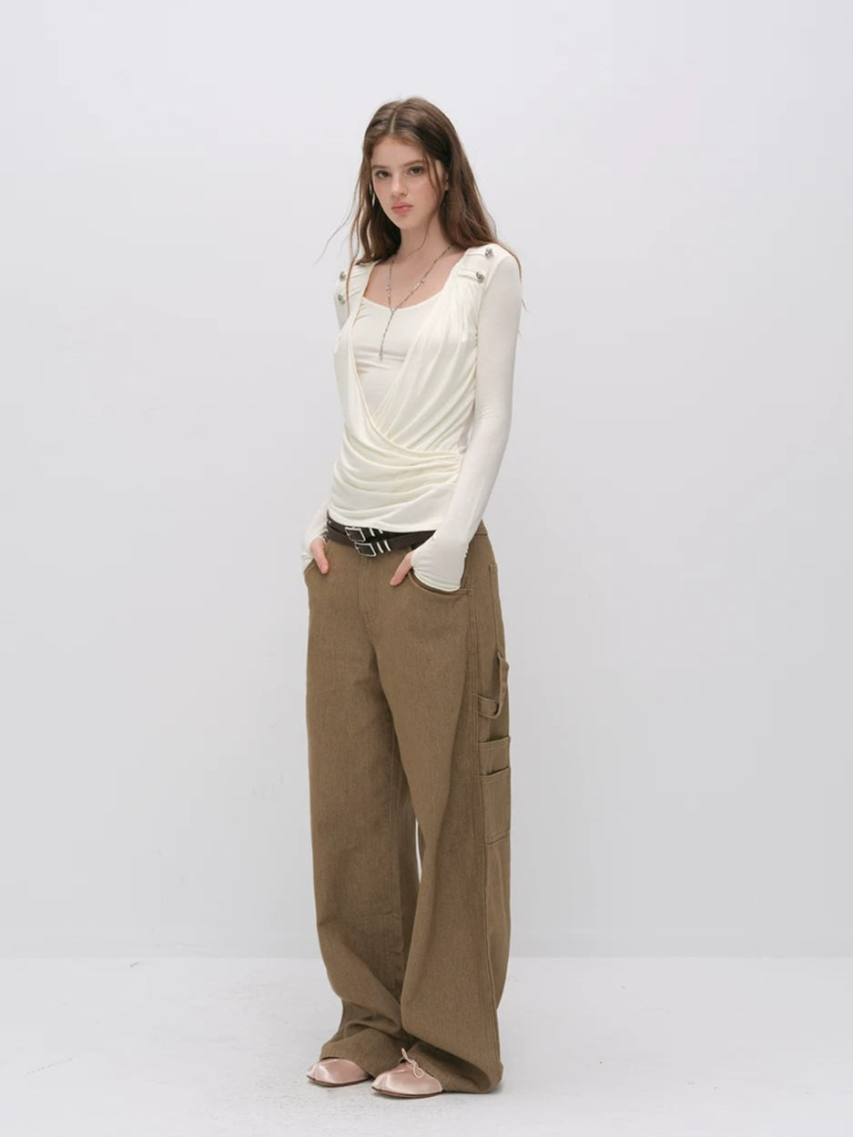 Layered V-Neck Blend Top