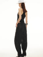 Contrast Stitch Cuff Pants