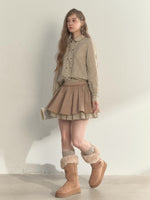 Vintage Doll Collar Double-Breasted Shirt