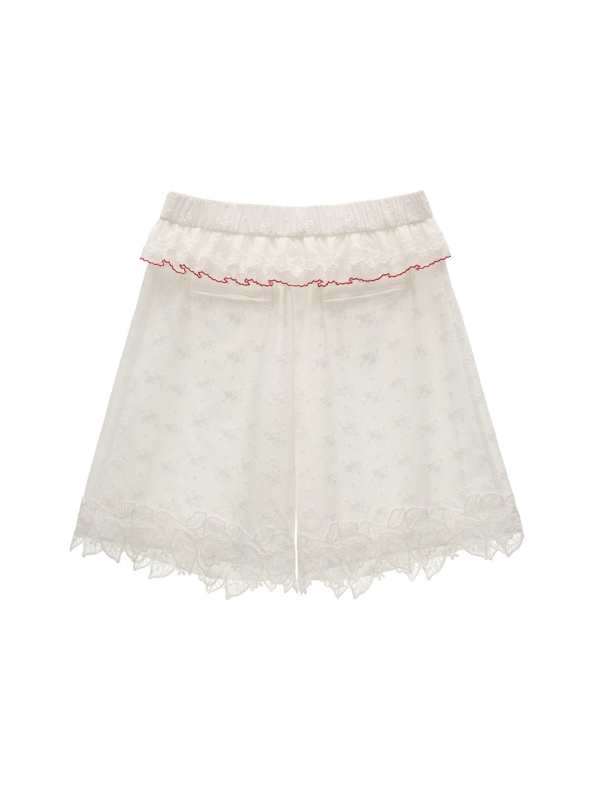 Lace Layered Wide Leg Shorts