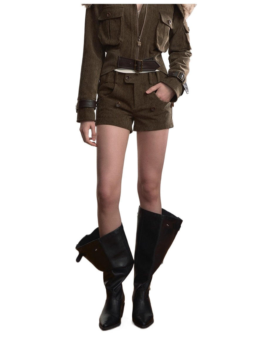 Reversible Detachable Versatile Retro Shorts