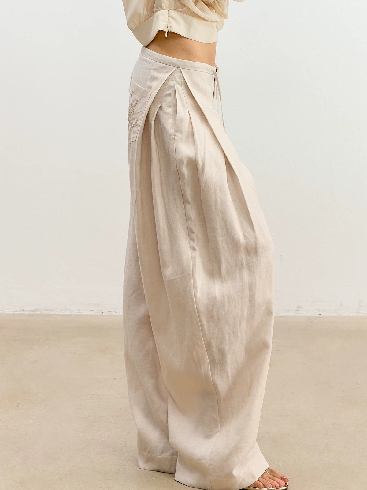 Linen Wide Leg Pants