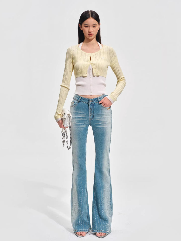 Ballerina Knight Layered Halter Knit Cardigan